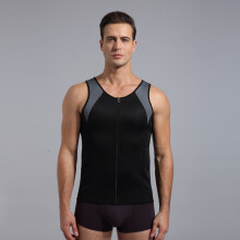 Men Fitness Sauna Sweat Vest Tank Top for Workout & Waist Trainer Size XL
