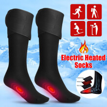 1 Paar wiederaufladbare Heizsocken Elektrische Fußwärmer Beinsocken Winter Socken