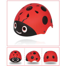 Kinderschutzhelm mit lustigem Marienkäfer-Design, ideal für Kinder beim Skaten, Radfahren und Fahrradfahren, sichere Kinderhelme für Balanc