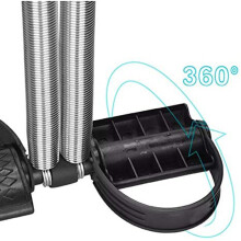 Attrezzatura per sit-up con pedale a doppia molla Blu/Nero