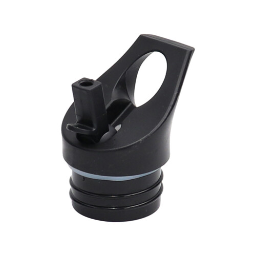 Set di coperchi per bocca standard nero 1 coperchio 2 cannucce 1
