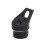 Set di coperchi per bocca standard nero 1 coperchio 2 cannucce 3