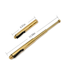 Portable Alloy Steel Telescopic Stick Pen – Silver/Gold/Black, 13-32cm