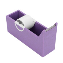 Tragbarer Wimpernverlängerung Bindeabroller für Zuhause, Büro und Salon – Desktop-Tape-Cutter, Halter, Lila