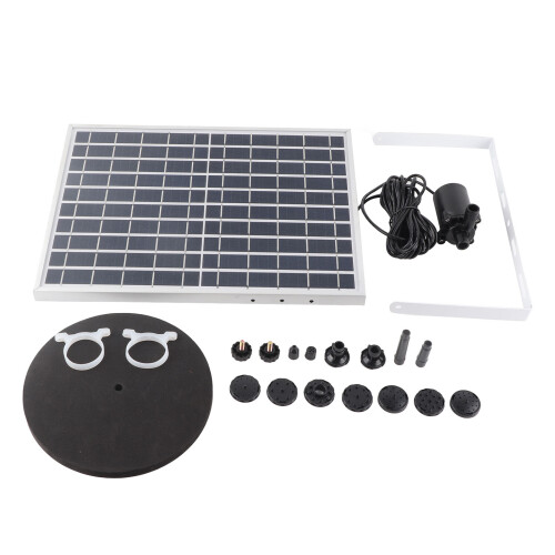 Solar Fountain Pump 10V 12W Multiple Modes Anti