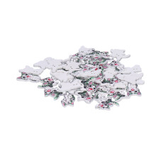 Pulsanti in legno a forma di gatto, 50 pezzi, Taglia gatto, Colore naturale