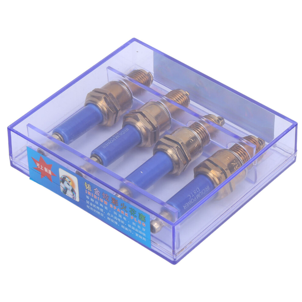 Titanium Alloy Spark Plugs For Gy6 150Cc/200Cc Pocket Bike D8tc 4Pcs 8221343680748