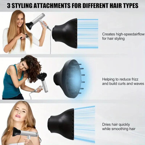 Brushless Motor Ionic Blow Dryer with Diffuser 1