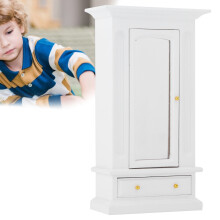 Armadio in scala 1:12, 17,5 x 9,7 x 4,5 cm, Bianco