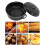 Roasting Pan Black Speckled Finish Household Non 12
