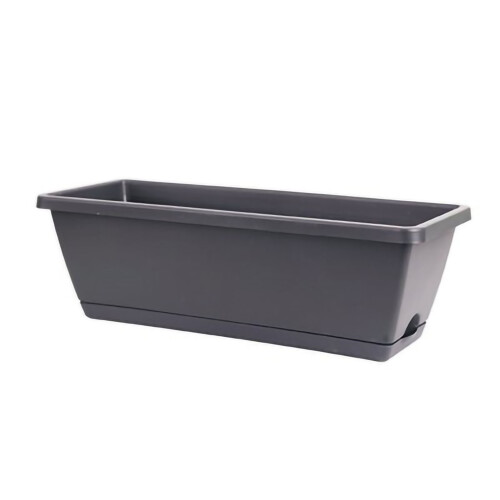 Rectangular Planter Box Plastic Flower and