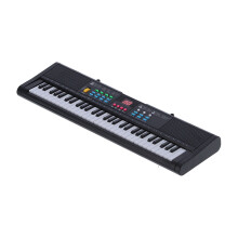 Kinder Keyboard Klavier Instrument 61 Tasten Elektronisches Digital Multifunktionales Kinderinstrument mit Mikrofon MQ6186
