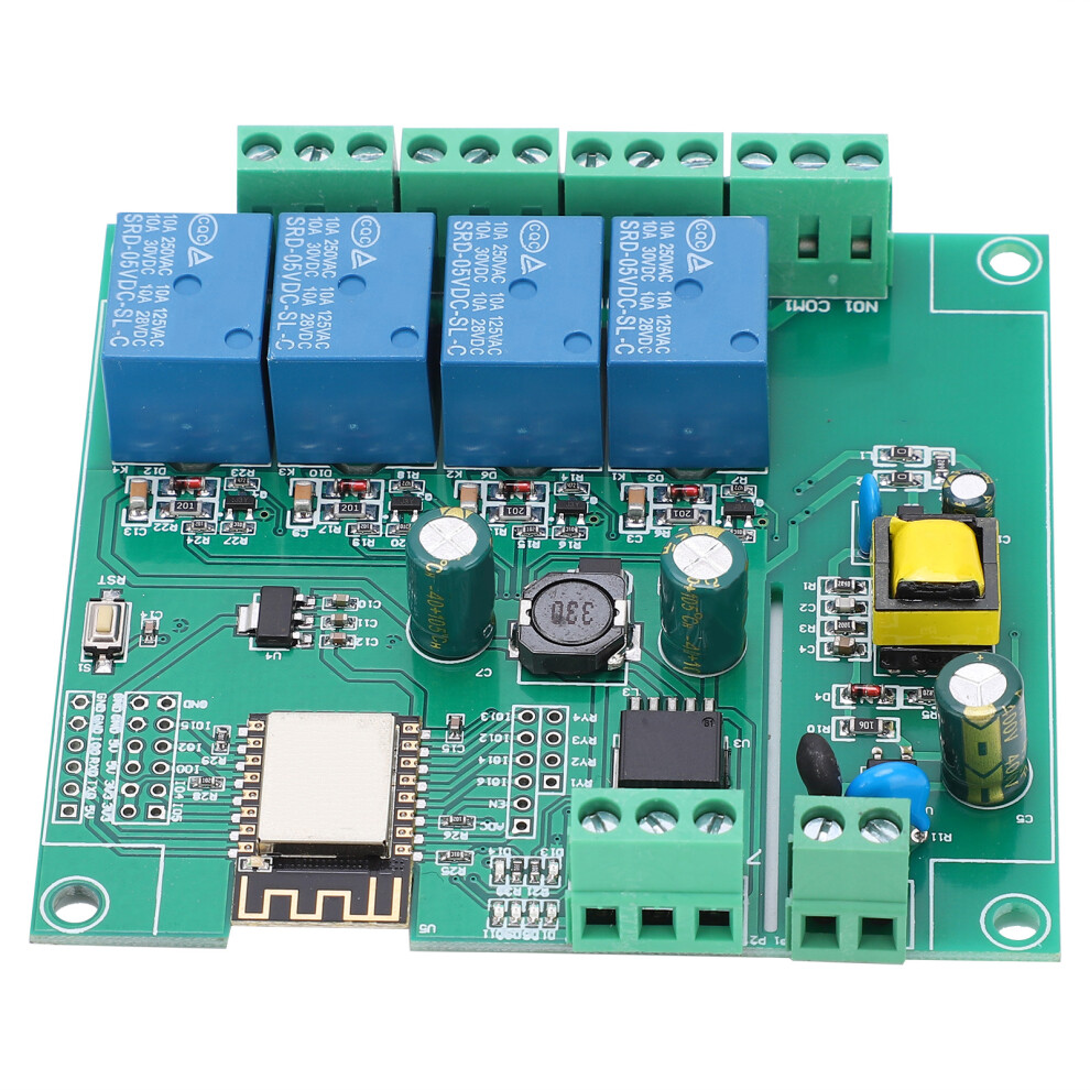 4-Channel Wifi Relay Module Esp8266 Dc7-12V/5V Usb Smart Home Control 4931343683918