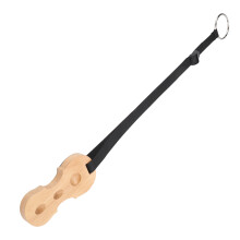 Cello Anti-Rutsch-Gurt O-Ring Halter Holzbefestigungsplatte Zubehör für Musikinstrumente Endpins (Holzfarbe)