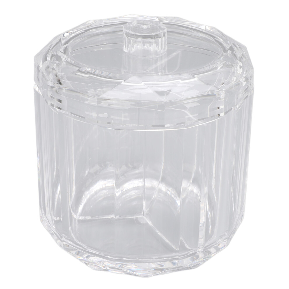 Cotton Swab Holder with Lid Clear Dust Proof