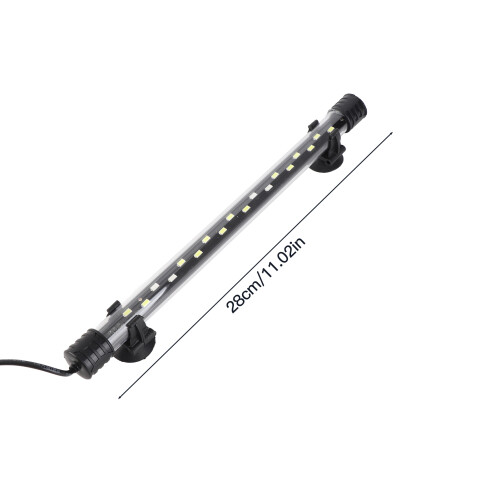 Luce LED per acquario 5730 6W 28 cm Nero/Trasparente 1