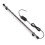 Luce LED per acquario 12W 58 cm nero/trasparente 36LED 3