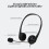 SY490MV cuffia USB nera con microfono 40mm driver 32Ω 6