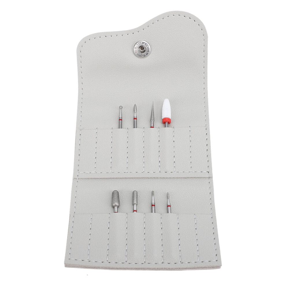 Nail Drill Bits Nail Grinding Head Storage Bag Set