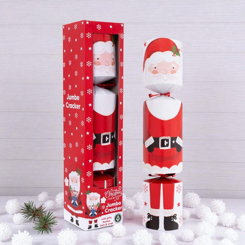 Rsw International Ltd Jumbo Santa Family Christmas Cracker Hats Mottos Snap Large 17.5 Inch