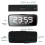 Radio-réveil 5,1'' Blanc/Noir, 12/24 h 8