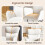 Joolihome Rocking Chair, High Back Teddy Upholstered Chair 6