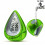 (Large) Water Powered Digital Battery - Desk Clock - Green 1