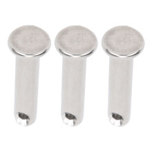 50 Stück Runde Clevis-Pins Flachkopf 304 Edelstahl Positionierung Linearbewegungsteile M6x25mm