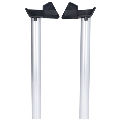 2Pcs Greenhouse Rain Gutter Drains Silver Drainage 2