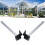 2Pcs Greenhouse Rain Gutter Drains Silver Drainage 12