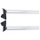 2Pcs Greenhouse Rain Gutter Drains Silver Drainage 10
