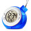 Water Powered Digital Battery-Free Kettle Shape Desk Clock - Blue 2