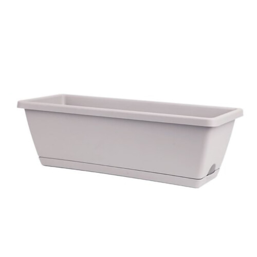 Rectangular Planter Box Plastic Flower and