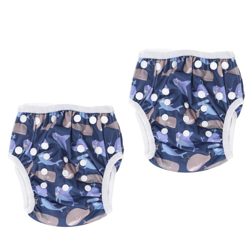 Baby Swim Diaper Pants Waterproof Button 2
