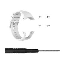 (White) Silicone Replacement Wrist Band Strap For Suunto Spartan Trainer Wrist Hr Watch TW