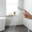 White Shower Handset 6 Mode Function Large Head Easy Clean Nozzles 5