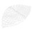 Rete da pesca a mosca 50# bianco trasparente 4,8-5,3 oz 14