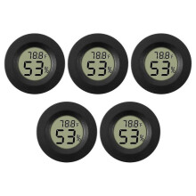 5-pack Hygrometer Digital Lcd Monitor Humidity Meter Gauge TW