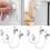 (White) 4 Pcs Window Restrictor Locks Window Restrictors Baby Security Window Locks Window Locks Door Locks TW 1