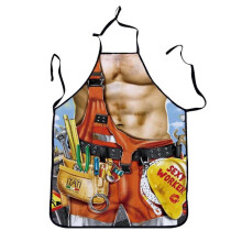 New Aprons Household Cleaning Pinafore for Man Sexy Beauty Apron Muscular Male Apron Home Cooking Picnic Couple Kitchen Supplies TW