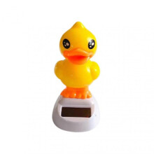 (Yellow Duck) Solar Ornt For Car Dasard Dancing Animal Tabletop #yuwe TW