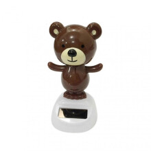 (Brown Bear) Solar Ornt For Car Dasard Dancing Animal Tabletop #yuwe TW
