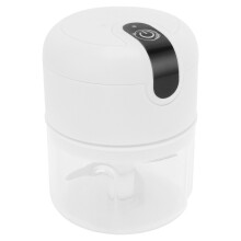 Knoblauchhacker 250ML Plastikbecher USB-wiederaufladbar 1300mAh Edelstahlklinge Mini-Knoblauchhacker mit Sicherheitsschutz für Nüsse Ingwer