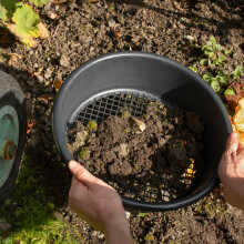 Large Plastic Round Garden Sieve Riddle Riddler Soil Sifter Mesh Tool
