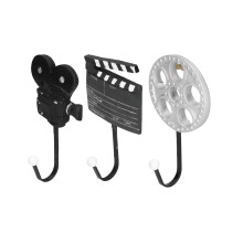 3 pezzi/set Gancio in resina in stile da cinema, 340 g, decor retrò