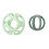 Set de 2 balles NATTOU en silicone 100% - Vert menthe + vert herbe 3