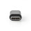 USB-C Adapter | USB 2.0 | USB-C Stecker | USB Micro-B Buchse | 480 Mbps | Rund | Vernickelt | Schwarz | Box 2