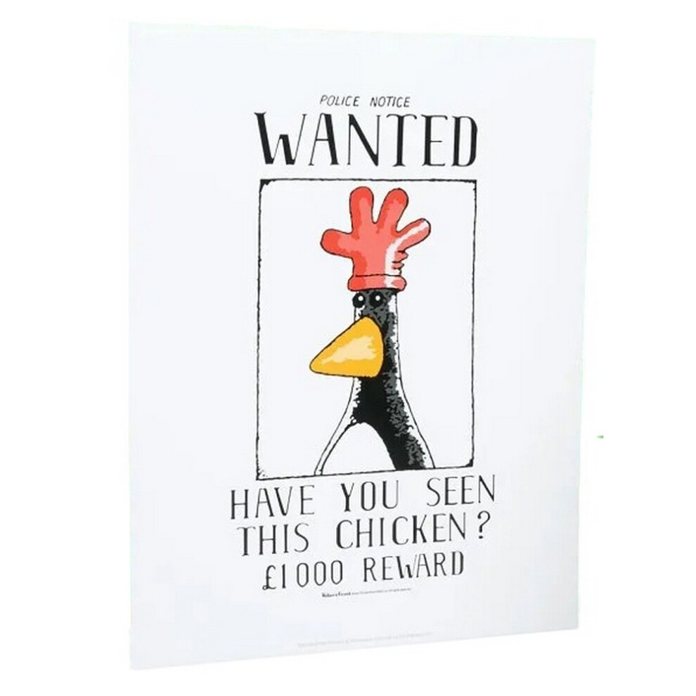 Wallace And Gromit Wanted Poster Feathers Mcgraw Print