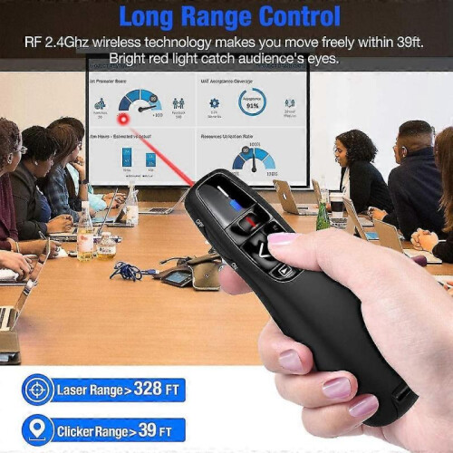 Wireless Presenter Remote, Usb Presentation Remote Control Powerpoint Presentation Clicker Page Turning Pen Ppt Page Turning Pen Presenter Teaching Pe 2