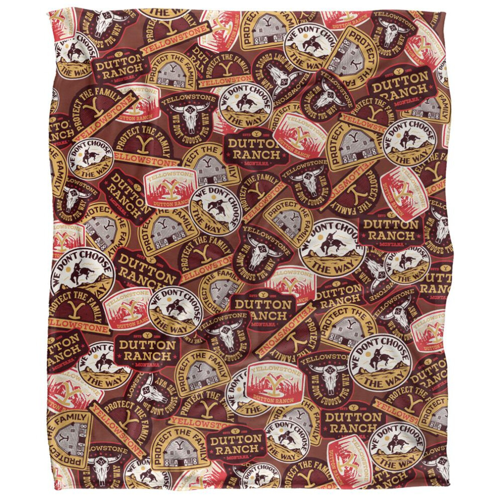 Yellowstone Silky Badge Supersoft Blanket 152Cm